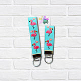 DIGITAL DOWNLOAD Flamingo Key Fob Set 2 SIZES INCLUDED
