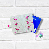 DIGITAL DOWNLOAD Quilted Flamingo Top Load Notebook Cover