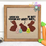 DIGITAL DOWNLOAD Funny Chocolate Easter Bunnies 3 SIZES INCLUDED MARCH 2024 MYSTERY