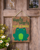 DIGITAL DOWNLOAD ITH Applique Hippity Hoppity Get Off My Property Door Sign Flag 4 SIZES INCLUDED