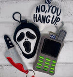 DIGITAL DOWNLOAD No You Hang Up Key Chain Squishy Plush Set 4 DESIGNS INCLUDED FEB 2024 SPOOKY MYSTERY