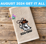DIGITAL DOWNLOAD Boo Haw Cowboy Ghost Applique 5 SIZES INCLUDED