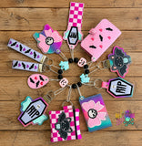 DIGITAL DOWNLOAD Applique Ghoul's Night Out Wristlet Essentials Set 10 DESIGNS INCLUDED Pastel Goth