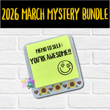 DIGITAL DOWNLOAD Sunflower Sticky Note Holder