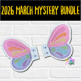 DIGITAL DOWNLOAD Applique Rainbow Butterfly Shoe Wings