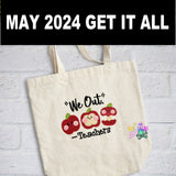 DIGITAL DOWNLOAD Kawaii Apples Teachers: We Out SIZES INCLUDED MAY 2024 MYSTERY BUNDLE