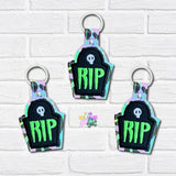 DIGITAL DOWNLOAD Applique Gravestone Snap Tab