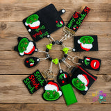 DIGITAL DOWNLOAD Applique Grinch Wristlet Essentials Set 11 DESIGNS INCLUDED