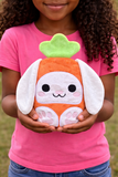 DIGITAL DOWNLOAD Applique Carrot Bunny Plush 5 SIZES INCLUDED