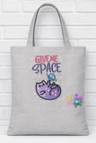 DIGITAL DOWNLOAD Give Me Space Kitty Cat 3 SIZES INCLUDED