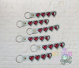 DIGITAL DOWNLOAD Heart Container Gamer Key Chain Snap Tab
