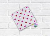 DIGITAL DOWNLOAD Quilted Heart Mug Rug 4 SIZES INCLUDED ENVELOPE TURN HOLE