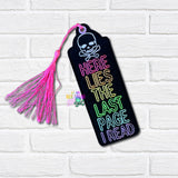 DIGITAL DOWNLOAD Here Lies The Last Page I Read Bookmark