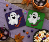 DIGITAL DOWNLOAD Applique Booze Ghost Coaster