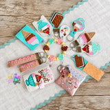 DIGITAL DOWNLOAD Applique 🍦 Cherry On Top Collection 🍒 Wristlet Essentials Set 11 DESIGNS INCLUDED
