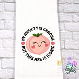 DIGITAL DOWNLOAD Applique Anxiety Is Chronic 4 SIZES INCLUDED