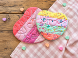 DIGITAL DOWNLOAD Quilted Heart Mug Rug 5 Sizes Included ENVELOPE AND SATIN FINISH