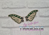 DIGITAL DOWNLOAD Gremlin Ear Shoe Wings SATIN AND BEAN STITCH EYELET OPTIONS INCLUDED