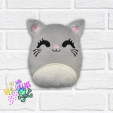 DIGITAL DOWNLOAD Applique Kitten Plush 5 SIZES INCLUDED