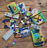 DIGITAL DOWNLOAD Applique Lake Life Wristlet Essentials Set 11 DESIGNS INCLUDED