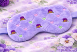 DIGITAL DOWNLOAD Quilted Pansies Sleep Mask 2 SIZES INCLUDED