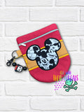 DIGITAL DOWNLOAD Applique Mouse Rounded Bottom Bag