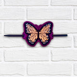 DIGITAL DOWNLOAD 🦋 Applique Monarch Butterfly Hair Holder Bun Cover