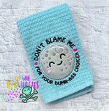 DIGITAL DOWNLOAD Applique Don't Blame The Moon 4 SIZES INCLUDED