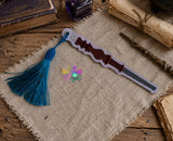 DIGITAL DOWNLOAD 4x4 and 5x7 Style 6 Wand Bookmark Ornament GiftTag
