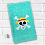 Applique One Piece Skull | 5 Sizes | Digital Download