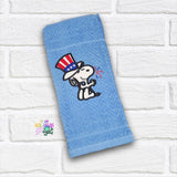 Applique Patriotic Snoopy | 5 Sizes | Digital Download