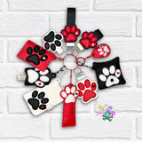 DIGITAL DOWNLOAD Applique Paw Wristlet Essentials Set 9 DESIGNS INCLUDED