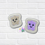 DIGITAL DOWNLOAD Peanut Butter and Jelly Besties Feltie Set 2 DESIGNS INCLUDED