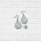 DIGITAL DOWNLOAD Mini Pear Flower Earrings 3 SIZES INCLUDED