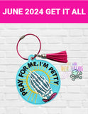 DIGITAL DOWNLOAD Pray For Me I'm Petty Bookmark Ornament Bag Tag