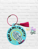 DIGITAL DOWNLOAD Pray For Me I'm Petty Bookmark Ornament Bag Tag