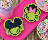 DIGITAL DOWNLOAD 4x4 Frankenstein Mouse Applique Coaster Set