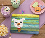DIGITAL DOWNLOAD Applique Ghost Dog Popsicle Quilted Mug Rug Snack Mat Set 4 SIZES INCLUDED Coaster