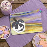 DIGITAL DOWNLOAD Applique Skelly Candy Apple Quilted Mug Rug Snack Mat Set 4 SIZES INCLUDED Coaster