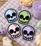 DIGITAL DOWNLOAD Applique Skull Coaster