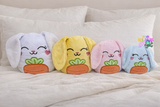 DIGITAL DOWNLOAD Applique Easter Bunny Carrot Plushie Set 5 SIZES INCLUDED
