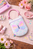 DIGITAL DOWNLOAD Applique Quilted Butterfly Round Bottom Bag