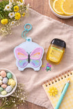 Applique Butterfly Sanitizer Holder Set | Eyelet & Snap Tab | ITH Embroidery Design | Digital Download | Keychain Holder Pattern
