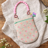 DIGITAL DOWNLOAD Quilted Peaches Round Bottom Bag