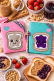 DIGITAL DOWNLOAD Applique Peanut Butter And Jelly A6 Notebook Cover Set