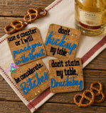 DIGITAL DOWNLOAD 4x4 Adult Humor Coaster Set