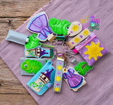 DIGITAL DOWNLOAD Applique Rapunzel Wristlet Essentials Set 11 DESIGNS INCLUDED