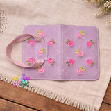 DIGITAL DOWNLOAD 5x7 Quilted Rose Mini Composition Notebook Cover
