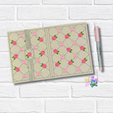 DIGITAL DOWNLOAD Quilted Rose A6 Notebook Cover