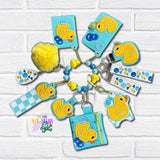DIGITAL DOWNLOAD Applique Rubber Duck Wristlet Essentials Set 9 DESIGNS INCLUDED
